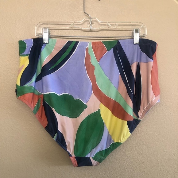 Artesands L’avana Botticelli Colorful High Waist Swim Bikini Bottoms Plus SZ 18 - Picture 4 of 12